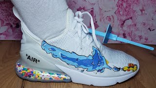 HOW TO CUSTOMIZE NIKE AIR MAX 270 BEADED SNEAKERS #shorts Let's support KENDYKICKS artwork!