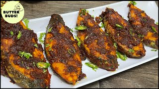 Best Ever Fish Fry Recipe 👌| Manglorean Style Fish Fry Recipe | King Fish Tawa Fry