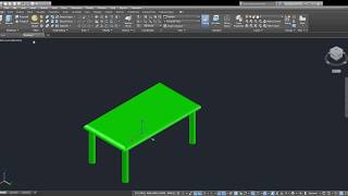 Draw a 3D Table In Autocad Easy