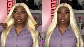 BEST BLONDE WIG EVER, So Full & Sleek!| Step By Step 613 Wig Install | Curlyme Hair