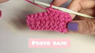 Crochet : punto bajo / medio punto