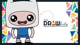 Finn Adventure Time | How To Draw Finn Chibi | Finn The Human | + EXTRA Animations