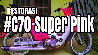 Honda C70 Super Pink basic Grand  // inspiration Restorasi