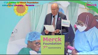 Merck Foundation Chairman speech @11th Merck Foundation Africa Asia Luminary 2024, Tanzania