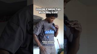 Unboxing A Sample From My Clothing Brand! Instagram: ZayCreatedThat #asmr #fashion #viral #trending