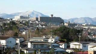 Panorama of mountain north of Sendai, Japan.