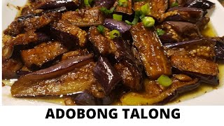 HOW TO COOK ADOBONG TALONG