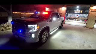 ILMODS - 2021 GMC Sierra with Feniex Fusion, Quad, T3s, Cannons & Flashers, StormPro Handheld Siren