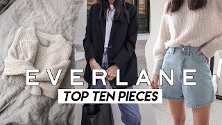 EVERLANE TOP TEN PIECES: Best Style Essentials to buy from Everlane (Unsponsored Try On Review)