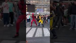 OMG superhero dance 😱😁 #deadpool #nsync #wolverine