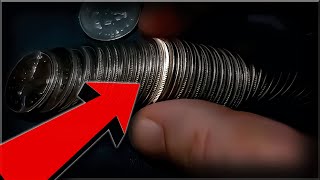 SILVER QUARTER SCORE!! COIN ROLL HUNTING CANADIAN QUARTERS!!!