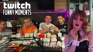 Оляша смотрит: Топ Моменты с Twitch | Заказали Всё Меню McDonalds | Строго и Ликс на Яхте