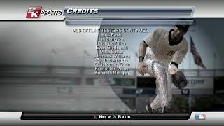 Major League Baseball 2K7 (PS3) - Credits