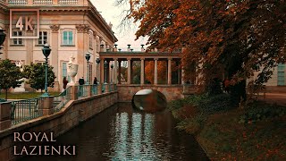 Colourful Autumn in Magical Royal Lazienki Park - Warsaw Poland - 4K Parks & Nature Ambience