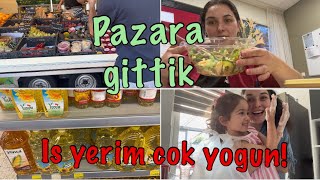 ❗️IS YERIMDEKI YOGUNLUK❗️Bizim sali pazarina gittik✅👍 Annemle turk market alisverisi😊