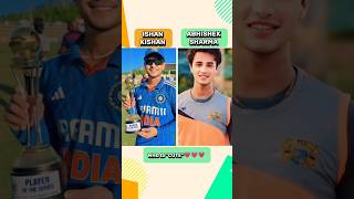 Indian cricketer Ishan Kishan 😂 and Abhishek Sharma 💗 life journey #ishankishan #abhisheksharma