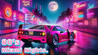 Miami Nights | Retro 80s Lofi Synthwave Mix | Neon Dreams