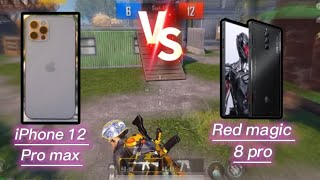 #pubgtest #redmagic8pro  pubg  test iPhone 12 Pro Max vs red magic 8 pro fastest tdm 2023 🔥😨