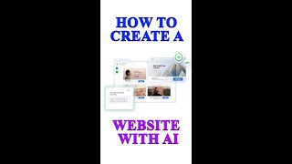 CREATE A WEBSITE WITH AI #shorts #youtubeshorts