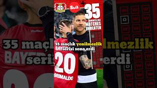 Bayer 04 leverkusen'in 35 maçlık yenilmezlik serisi son buldu. #bayerleverkusen #leipzig #maçözeti