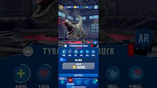 My favorite legendary Male Tyrannosaur Buck is turning to level 23 today (Jurassic World alive )