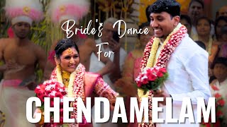 Brides VIRAL Dance For Chendamelam 2023 | Best Kerala Chendamelam Band | @mrmrsevents