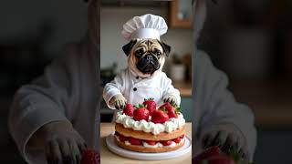 Мопс повар | Pug cook