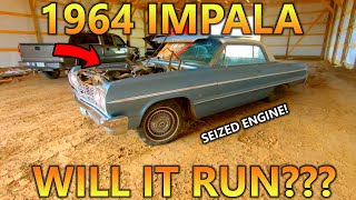 Will It Run?? | ONE Owner 1964 Impala, Sitting since 1983, STUCK ENGINE, Struck By A TORNADO!