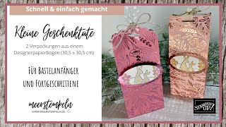 ⚓️ Geschenktüte/Geschenkverpackung - Ostern/Geburtstag - Stanze "Gewellter Anhänger" von Stampin'Up!