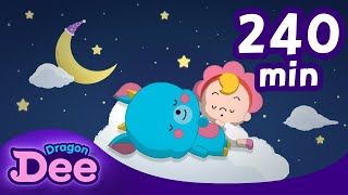 [240Min] Lullaby Robot Dunie's Cozy ASMR 💜| Relaxing Sleep Music 🎵 | Baby Bedtime | Dragon Dee Kids