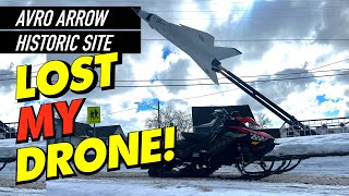 Ride with us to the AVRO ARROW | We LOST my #drone! 😔 #Snowmobile Adventure: Exploring Barry's Bay