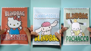 귀여워요 compilation UNBOXING sanrio BLIND BAG #CINNAMOROLL #papercraft #sanrio #blindbag #pochacco #diy