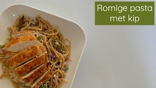 Romige pasta met kip | Carin Pool Voedingsbureau