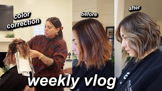 DOING A BIG COLOR CORRECTION + MY BROTHER CAME TO VISIT | WEEKLY VLOG