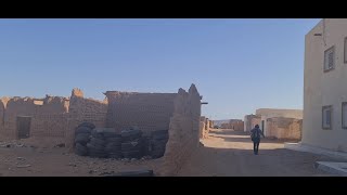 Checking out of our hotel in Bîr Mogreïn, Tiris Zemmour, Mauritania, and leaving for Emjeyhidat.