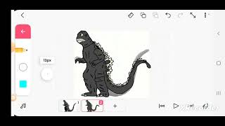 drawing godzilla 1984 (part 30) by @speedyblue6220 and @BluntBrothersProductions enjoy