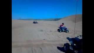 I wreck my dirt bike at little sahara, ok