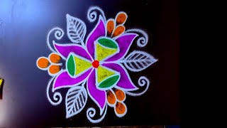 5 Attractive Navaratri and Deepavali festival rangoli designs 🌺 Dussehra muggulu 🌺 simple rangoli