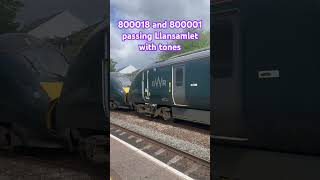 Class 800s passing Llansamlet 29/05/24