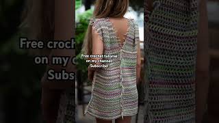 Free crochet tunic tutorial on my channel // how to crochet dress