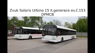 Zvuk autobusu Solaris Urbino 15 II.generace ev.č.153 DPMCB