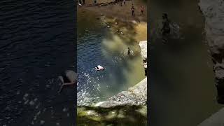 20 foot backflip into shallow water