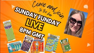 Sunday Funday Live (probably late so wait for me? 🤞) #livestream #scratchcards