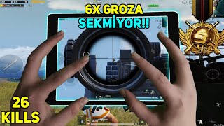 6X GROZA SEKMİYOR!! / 6 PARMAK JİROSKOP OYNAYIŞ - Pubg Mobile