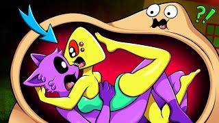 Poulina Hugged to Catnap, But Inside POU's Stomach?! | POPPY PLAYTIME 3, Bou's Revenge ANIMATION