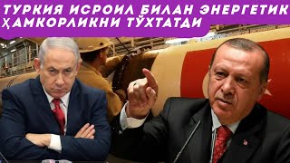 Туркия Исроил билан энергетик ҳамкорликни тўхтатди