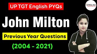 UP TGT English Previous Years Questions on John Milton || MCQ on John Milton