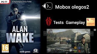 Mobox olegos2 emulator gameplay Alanwake tests Red Magic 6 Pro SD888