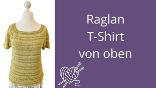 Raglan T-Shirt für den Sommer stricken