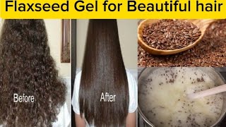 DIY Flaxseed Gel for Haiir Growth || How To Make Homemade Flaxseed Gel || Stop Hairfall